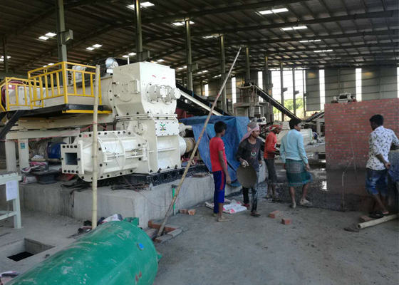 Linea di produzione completamente automatica dei mattoni dell'argilla del macchinario dell'espulsore di vuoto di materiale da costruzione mattone che fa macchinario