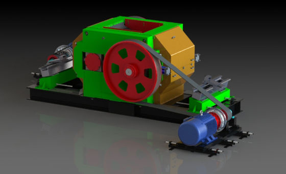 Macchina per la produzione di mattoni in argilla con frantoio a rulli fini ad alta velocità per la preparazione delle materie prime e una migliore plasticità dei mattoni