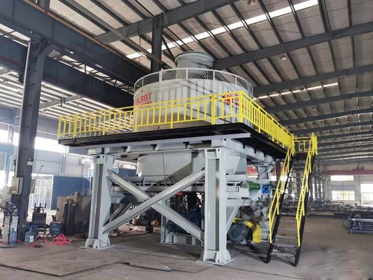 Mattone bagnato schiacciante materiale di Pan Mill Machine For Clay che fa linea