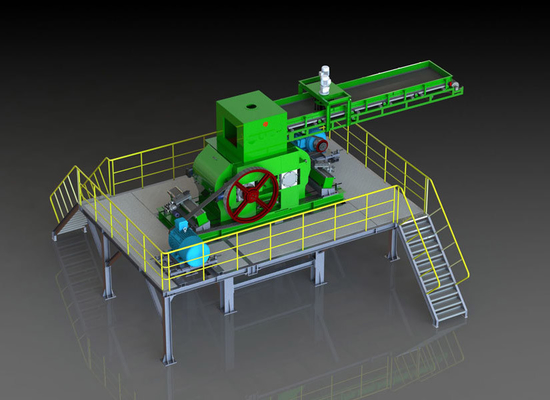Mulino fine d'acciaio automatico della macchina del frantoio a cilindro per l'elaborazione di minerali