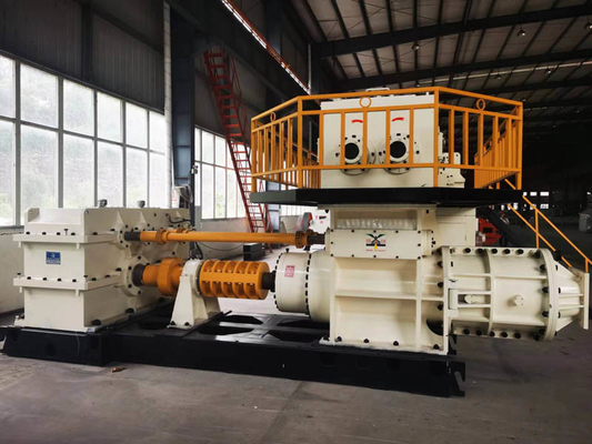 Asse a due fasi di miscelazione di Clay Brick Machine Production Line dell'espulsore di vuoto