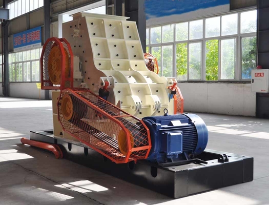 Doppia macchina automatica d'acciaio del frantumatore a martelli dell'attrezzatura di elaborazione dei minerali del rullo