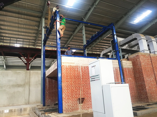 Forno di tunnel automatico per il processo di infornamento del mattone in Clay Brick Production Line