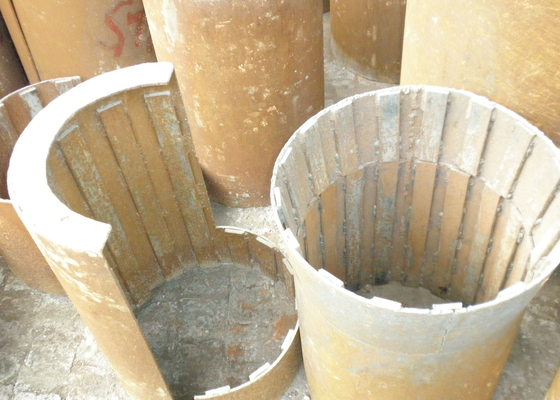 Rivestimento del cilindro del fango della conicità di Clay Brick Extruder Spare Parts Wearproof