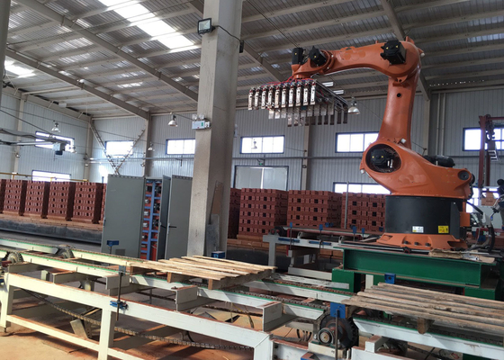 robot automatico del blocchetto del mattone dell'argilla che fissa impilamento del macchinario per la linea di produzione del mattone dell'argilla