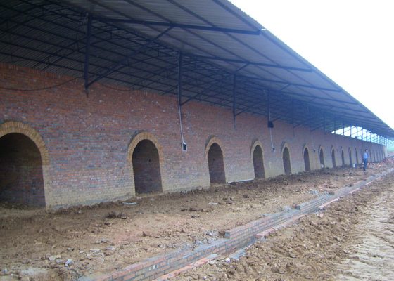 Linea di Clay Hollow Brick Machine Production per la pianta del forno di Hoffman