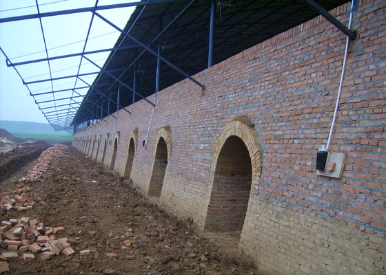 Linea di Clay Hollow Brick Machine Production per la pianta del forno di Hoffman