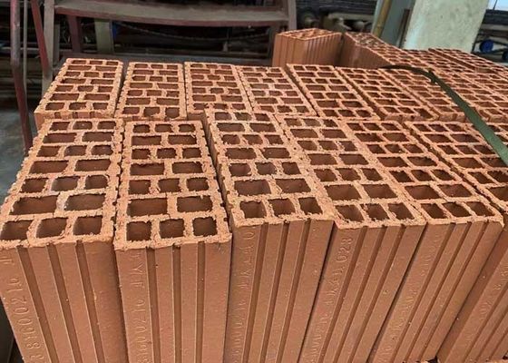 Linea di produzione automatica per la fabbricazione di blocchi di argilla con asciugatrice di galleria e grandi capacità di 800 tonnellate al giorno