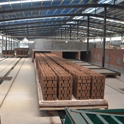 Forno a tunnel per mattoni di argilla completamente automatico con camera di essiccazione