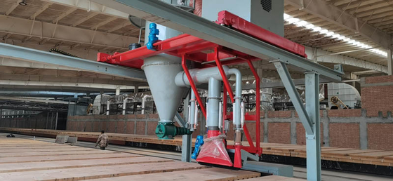 Aspirapolvere automatico per auto da forno linea di produzione di mattoni di argilla da 0,12 m / s