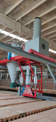Aspirapolvere automatico per auto da forno linea di produzione di mattoni di argilla da 0,12 m / s