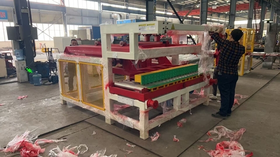 Potente Adobe Bricks Cutter Piece Red Block Automatic Cutting Machine Max. Frequenza di taglio 20 volte/min