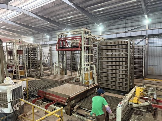 sistema di asciugatura del tunnel in pieno automatico mattoni di argilla rosso blocchi di produzione di progetto