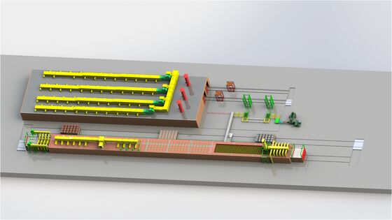 Linea di produzione di mattoni di argilla completamente automatica da 100 a 1.200 tonnellate al giorno con asciugatrice di galleria e forno di galleria per la produzione di mattoni di argilla